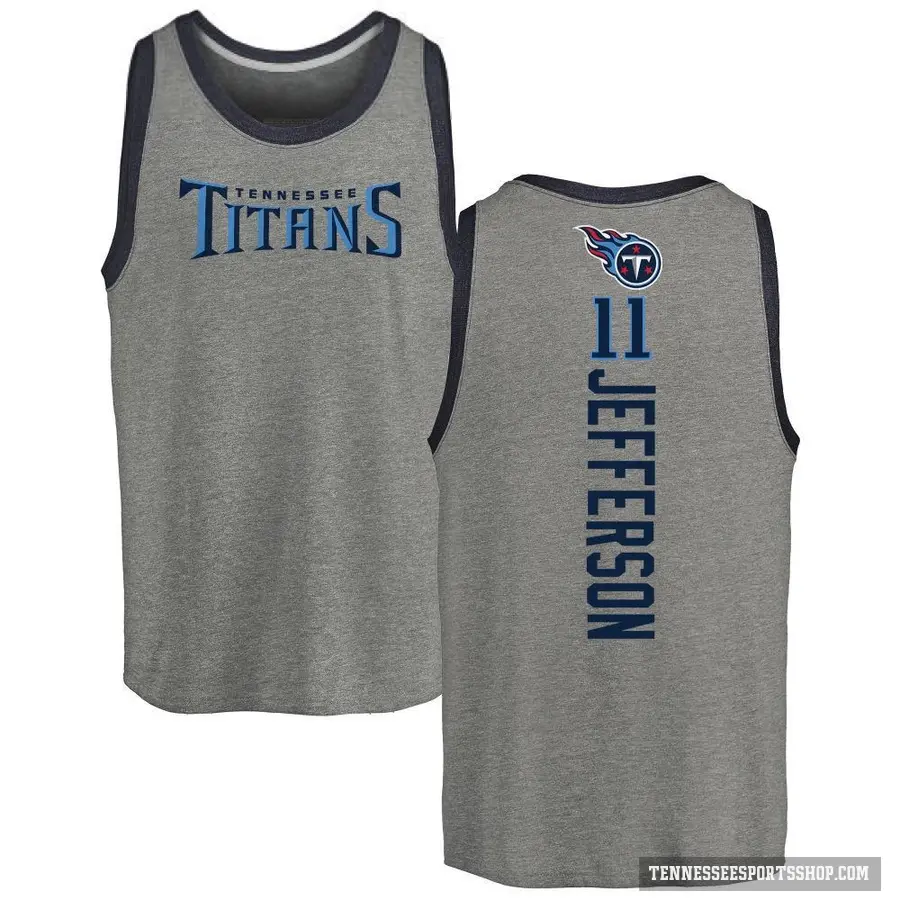 Youth ＃11 Van Jefferson Tennessee Titans Ash Backer Tank Top