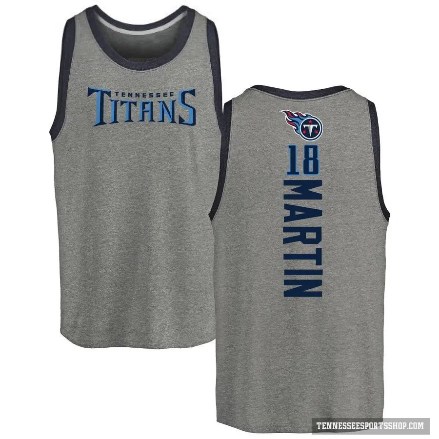Youth ＃18 Tay Martin Tennessee Titans Ash Backer Tank Top