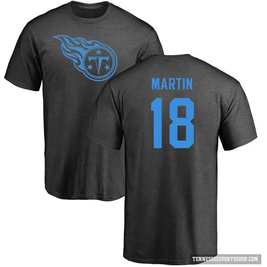 Youth ＃18 Tay Martin Tennessee Titans Ash One Color T-Shirt