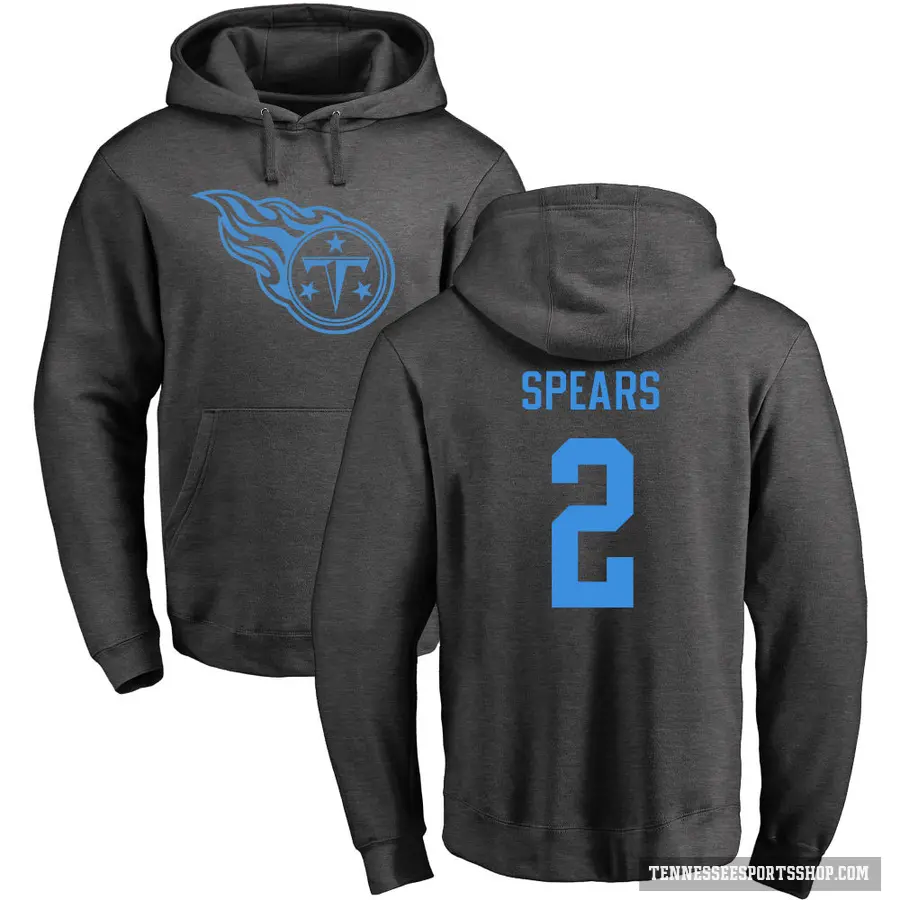 Youth ＃2 Tyjae Spears Tennessee Titans Pro Line by Branded Ash One Color Pullover Hoodie
