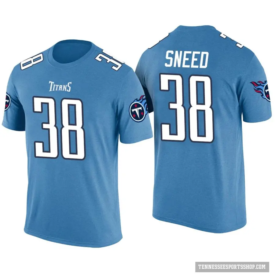 Youth ＃38 L'Jarius Sneed Tennessee Titans Blue Color Rush T-Shirt
