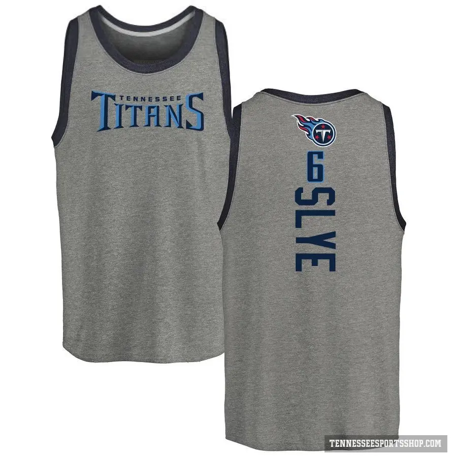 Youth ＃6 Joey Slye Tennessee Titans Ash Backer Tank Top