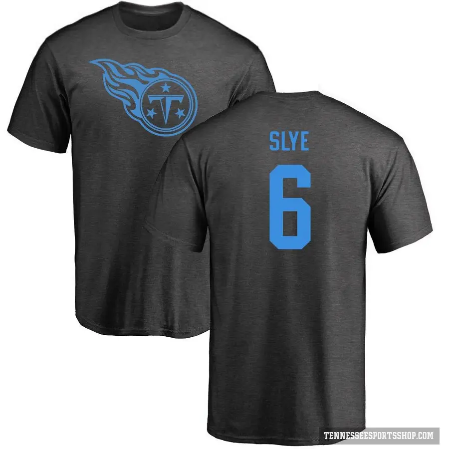 Youth ＃6 Joey Slye Tennessee Titans Ash One Color T-Shirt