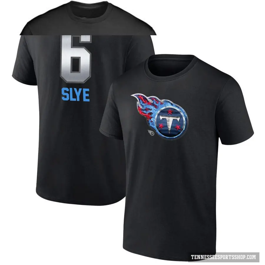 Youth ＃6 Joey Slye Tennessee Titans Black Midnight Mascot T-Shirt